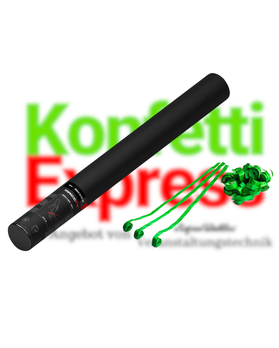 Magic FX Handbetriebene Streamerkanone - Hellgrün