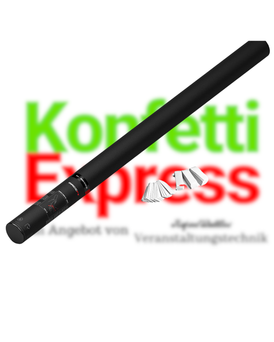 Magic FX Handbetriebene Konfettikanone Weiß
