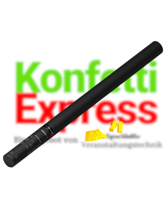 Magic FX Handbetriebene Konfettikanone PRO 80cm - Gelb