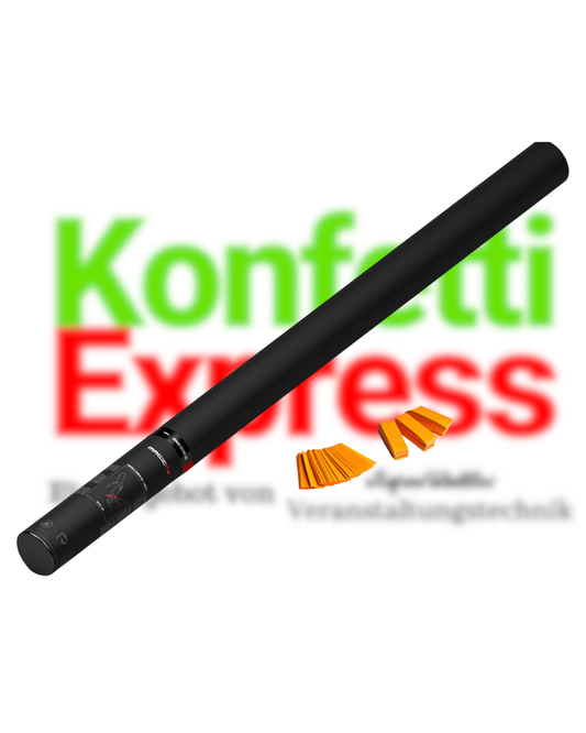 Magic FX Handbetriebene Konfettikanone PRO 80cm - Orange