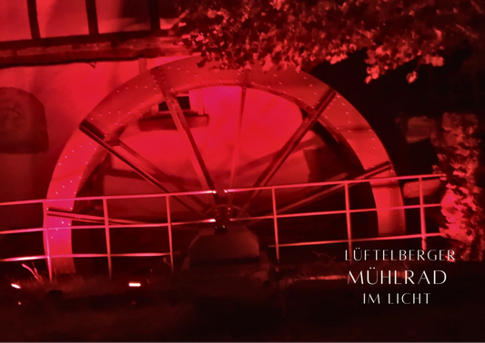 Postkarte Mühlrad Lüftelberg